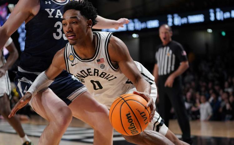 Former Morgan County basketball standout Tyrin Lawrence recently announced his transfer from Vanderbilt to Georgia. (Photo courtesy of Vanderbilt Atheltics)